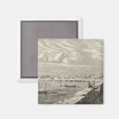 Ansicht von Tripolis Magnet (Vorderseite/Rückseite)