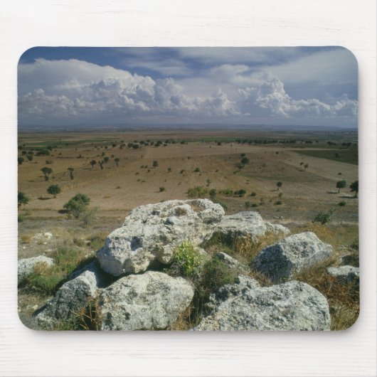 Ansicht von Troja der umgebenden Landschaft Mousepad (Vorne)