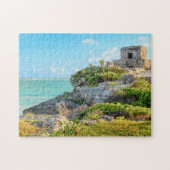 Ansicht von Tulum-Ruinen, Gott des Wind-Tempels, Puzzle (Horizontal)