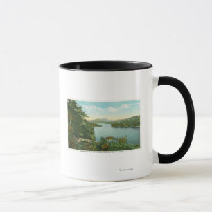 Ansicht von unterem Saranac See von der Tasse