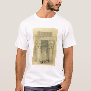 Ansicht von unterhalb des Portico des Tempels bei T-Shirt