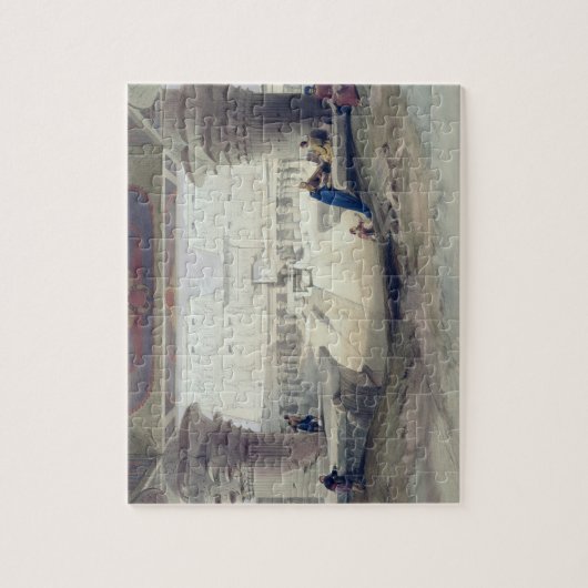 Ansicht von unterhalb des Portico des Tempels von Puzzle (Vertikal)