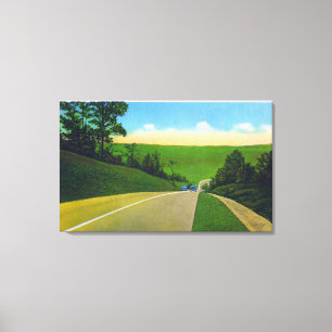 Ansicht von US-Weg 20 Leinwanddruck