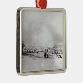 Ansicht von Valparaiso, 1834 Silbernes Ornament (Rechts)