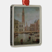 Ansicht von Venedig, 1719 Silbernes Ornament (Rechts)