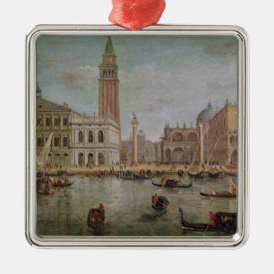 Ansicht von Venedig, 1719 Silbernes Ornament