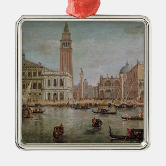 Ansicht von Venedig, 1719 Silbernes Ornament (Vorne)