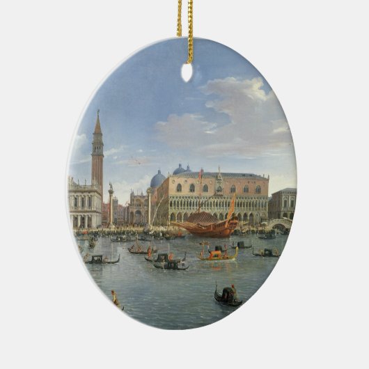 Ansicht von Venedig von der Insel von San Giorgio, Keramikornament (Rechts)