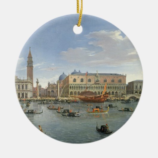 Ansicht von Venedig von der Insel von San Giorgio, Keramikornament (Vorne)