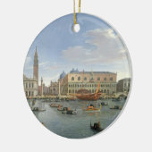 Ansicht von Venedig von der Insel von San Giorgio, Keramikornament (Links)