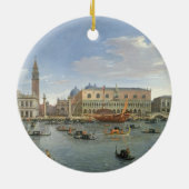 Ansicht von Venedig von der Insel von San Giorgio, Keramikornament (Hinten)