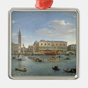 Ansicht von Venedig von der Insel von San Giorgio, Silbernes Ornament