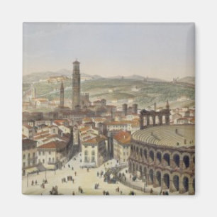 Ansicht von Verona, graviert von L. Cherbuin (Farb Magnet