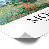 Ansicht von Vétheuil von Claude Monet Poster (Ecke)