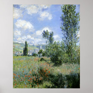 Ansicht von Vetheuil von Claude Monet Poster