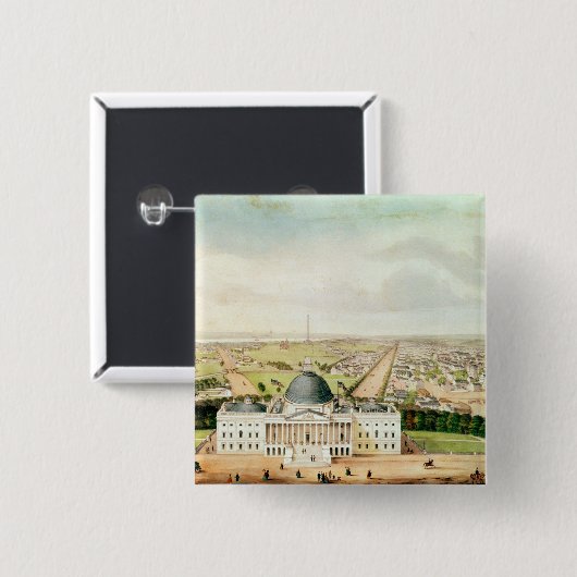 Ansicht von Washington Button (Vorne & Hinten)