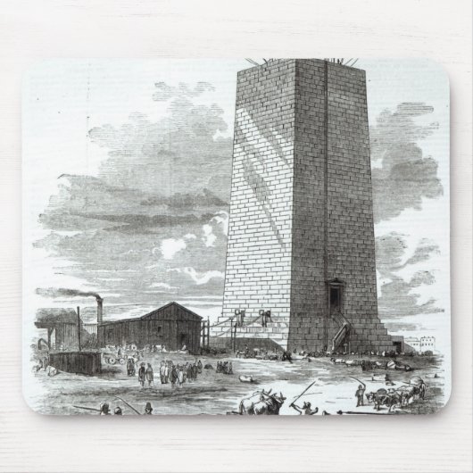 Ansicht von Washington-Monument Mousepad (Vorne)