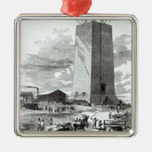 Ansicht von Washington-Monument Silbernes Ornament