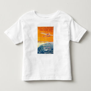 Ansicht von Wasserflugzeugen in Luft und Wasser Po Kleinkind T-shirt