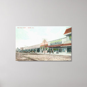 Ansicht von WesthauptStreetTurlock, CA Leinwanddruck