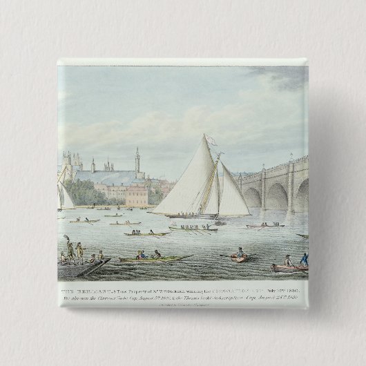 Ansicht von Westminster und von Brücke, mit a Button (Vorderseite)