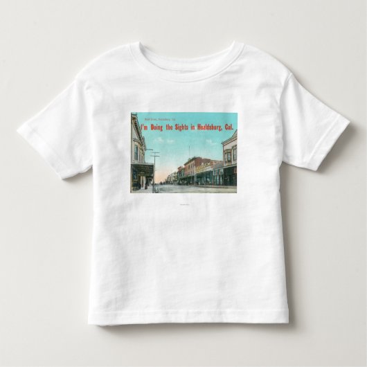 Ansicht von WestStreetHealdsburg, CA Kleinkind T-shirt (Vorderseite)