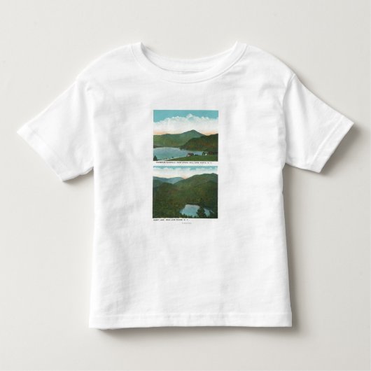 Ansicht von Whiteface Mt vom Signal-Hügel, Herz Kleinkind T-shirt (Vorderseite)