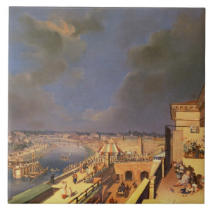 Ansicht von Wien, 1819 (Öl auf Leinwand) Fliese