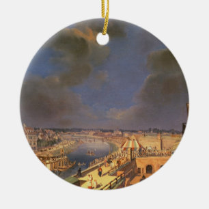 Ansicht von Wien, 1819 (Öl auf Leinwand) Keramik Ornament