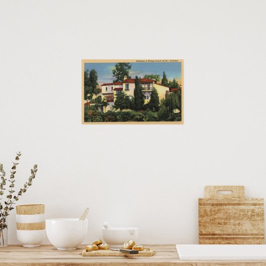 Ansicht von William Powells Wohnsitz Poster (Küche)