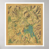 Ansicht von Yellowstone MT ID 1915 Poster (Vorne)