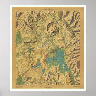 Ansicht von Yellowstone MT ID 1915 Poster