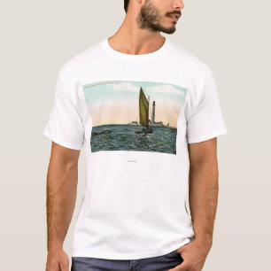 Ansicht von York von der Insel T-Shirt