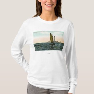 Ansicht von York von der Insel T-Shirt