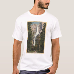 Ansicht von Yosemite Falls u. von Tal T-Shirt
