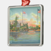 Ansicht von Zavikon Insel Silbernes Ornament (Links)