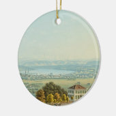 Ansicht von Zürich, c.1840 (w/c) Keramik Ornament (Links)