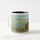 Ansicht von Zürich, c.1840 (w/c) Zweifarbige Tasse (Vorderseite Links)
