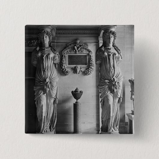 Ansicht von zwei Caryatids von den Caryatids Button (Vorderseite)
