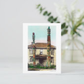 Ansicht von zwei TotempolesWrangell, AK Postkarte (Stehend Vorderseite)