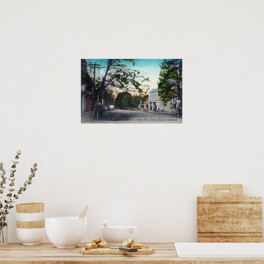 Ansicht West Elm StreetLodi, CA Poster (Küche)