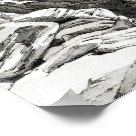 Ansicht zwischen Senafe und Rahaguddy Poster (Ecke)