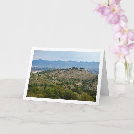 Ansichten aus Lliria, Valencia, Spanien Karte (Orchidee)