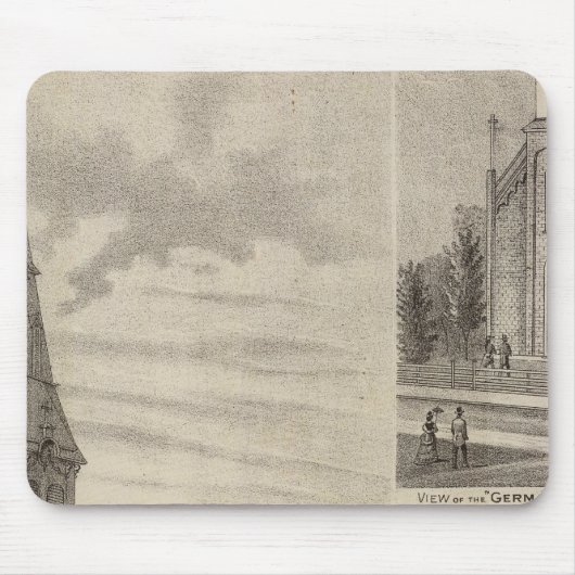Ansichten der katholischen Kirchen in Minnesota Mousepad (Vorne)