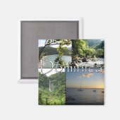 Ansichten des Dominica-Magneten Magnet (Vorderseite/Rückseite)