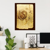 Ansichten eines Fetus in der Frau, Ob-Gyn Medical Poster (Heimbüro)
