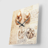 Ansichten eines Fetus in der Frau, Ob-Gyn Medical Quadratische Wanduhr (Winkel)