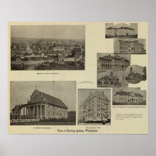 Ansichten, Spokane, Wash Poster (Vorne)