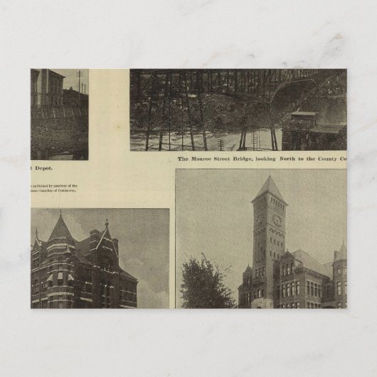 Ansichten, Spokanes Wohlstand Postkarte (Vorderseite)