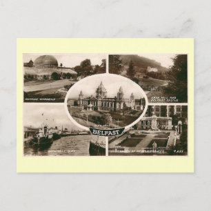 Ansichten von Belfast, Irland Vintag Postkarte
